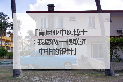 肯尼亚中医博士：我愿做一根联通中非的银针